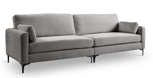 4-Sitzer Polstersofa Venti | 286cm | Webstoff | hellgrau