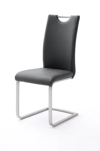 4er Set Freischwinger Stuhl Paulo | schwarz