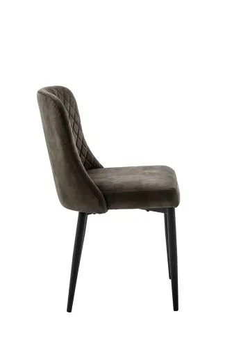 4er Set Stuhl Aboshi | anthrazit / schwarz matt