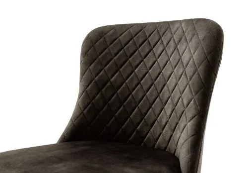 4er Set Stuhl Aboshi | anthrazit / schwarz matt