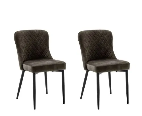 4er Set Stuhl Aboshi | anthrazit / schwarz matt