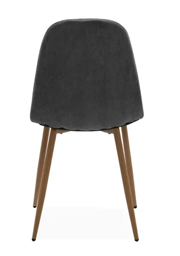 4er Set Stuhl Anya | braun / grau Cord