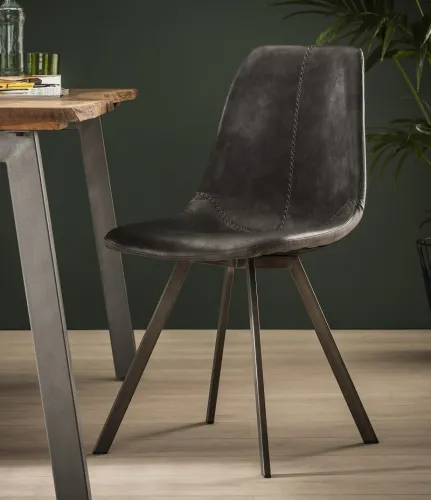 4er Set Stuhl Tato Zick-Zack | schwarz