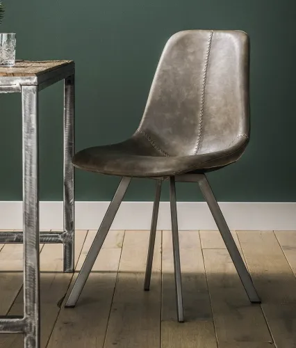 4er Set Stuhl Tato Zick-Zack | taupe