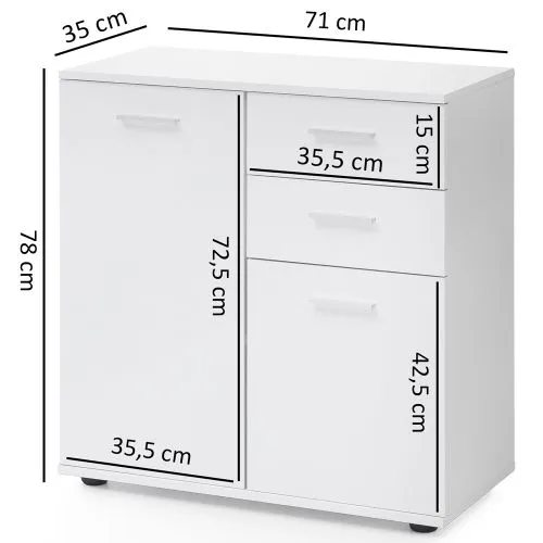 Anrichte Sideboard Svenja | weiß