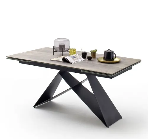 Ausziehtisch Esstisch Kobe | hellgrau | 160(240) x 90