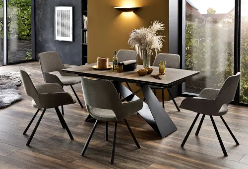 Ausziehtisch Esstisch Kobe | Holzoptik barrique | 160(240) x 90