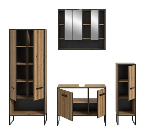 Bad Set Bagno | 4-teilig | Artisan Oak ohne Aufsatzleuchte