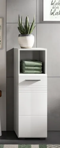 Bad Set Copa 1 | 3-teilig | hellgrau / weiß Hochglanz