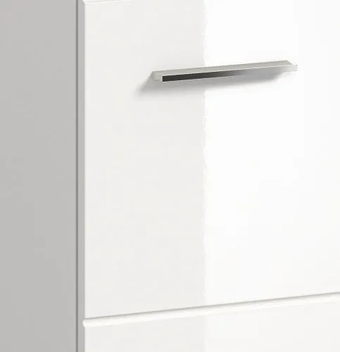 Bad Set Ice 1, 4-teilig, Badmöbel-Set mit Spiegelschrank, Unterschrank mit Schubladen, Hochschränken und offenem Regal – Ansicht 5