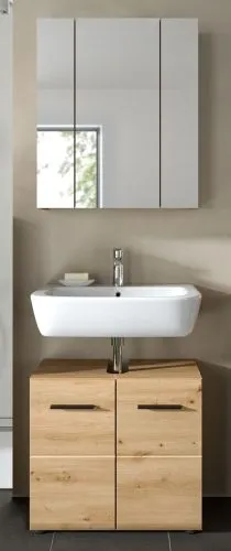 Bad Set Ice 2 | 2-teilig | Artisan Oak mit Aufsatzleuchte