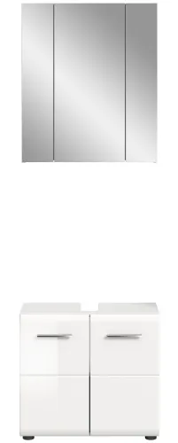 Bad Set Ice 2 | 2-teilig | weiß / weiß Hochglanz