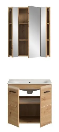 Bad Set Ice 3 | 2-teilig | Artisan Oak | inkl. Waschbecken