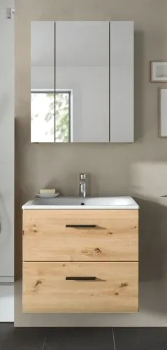 Bad Set Ice 3a | 2-teilig | Artisan Oak | inkl. Waschbecken