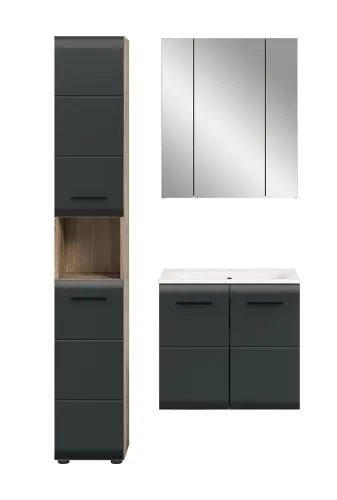 Bad Set Ice 4 | 3-teilig | Nox Oak / schwarz matt