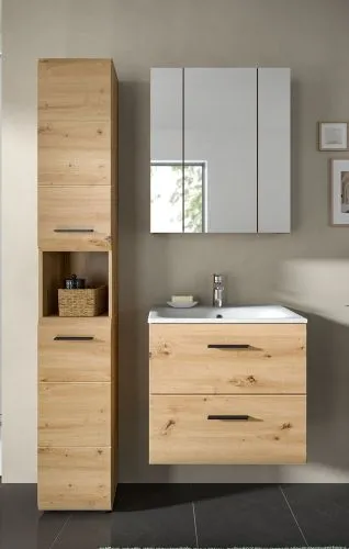 Bad Set Ice 5 | 3-teilig | Artisan Oak ohne Beleuchtung