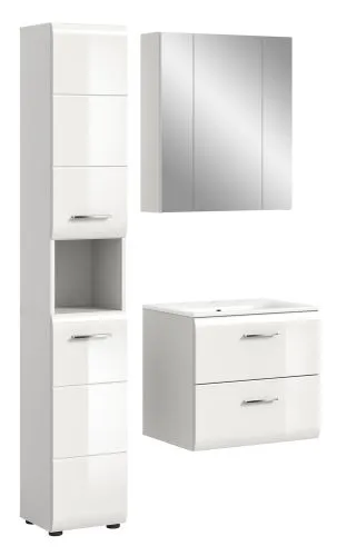 Bad Set Ice 5 | 3-teilig | weiß / weiß Hochglanz