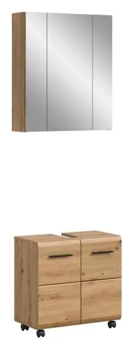 Bad Set Ice auf Rollen | 2-teilig | Artisan Oak mit