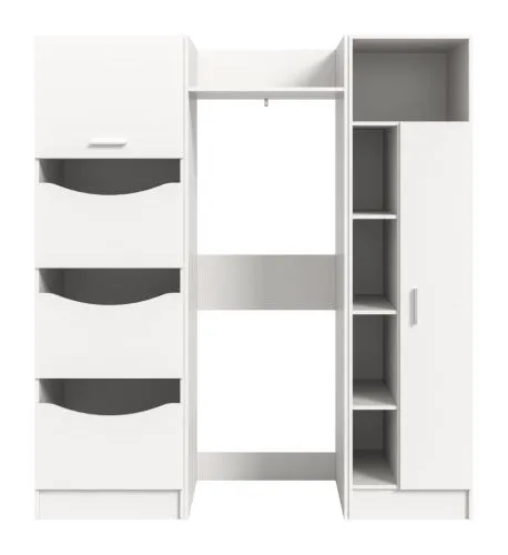 Bad Set Waschmaschinenumbau Set Free 1 | 3-teilig | weiß