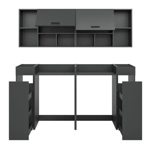 Bad Set Waschmaschinenumbau Set Free | 6-teilig | anthrazit