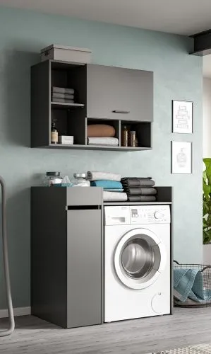 Badezimmer Kommode | Ausziehregal l Free | anthrazit