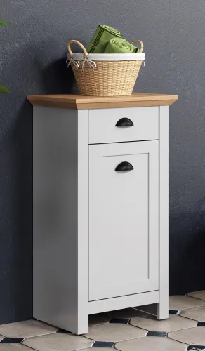 Badezimmer Kommode Landside | Landhausstil | Lichtgrau / Artisan Eiche