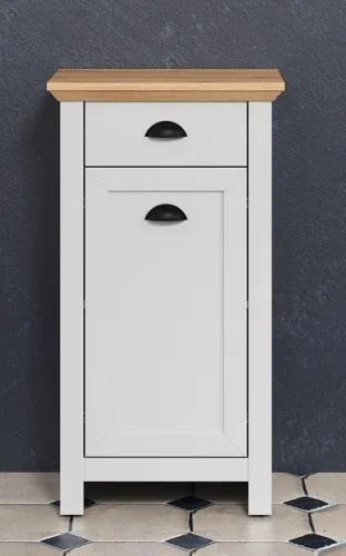 Badezimmer Kommode Landside | Landhausstil | Lichtgrau / Artisan Eiche