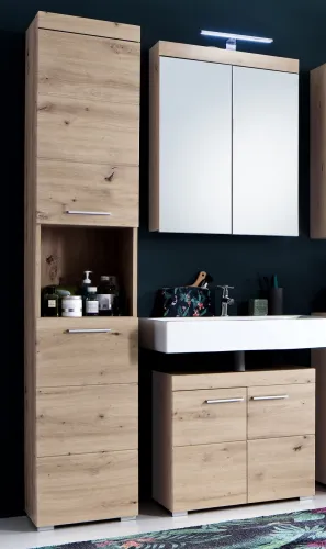 Badezimmer-Set Amanda | Eiche Asteiche | 3-teilig