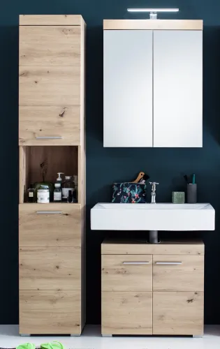 Badezimmer-Set Amanda | Eiche Asteiche | 3-teilig