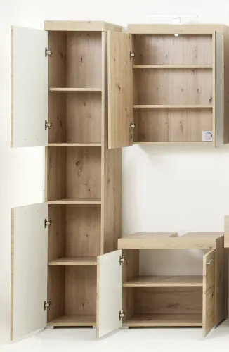 Badezimmer-Set Amanda | Eiche Asteiche | 3-teilig