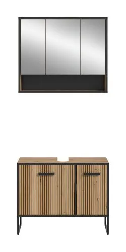 Badezimmer-Set Bagno 2 | Artisan Oak | 2-teilig ohne Beleuchtung