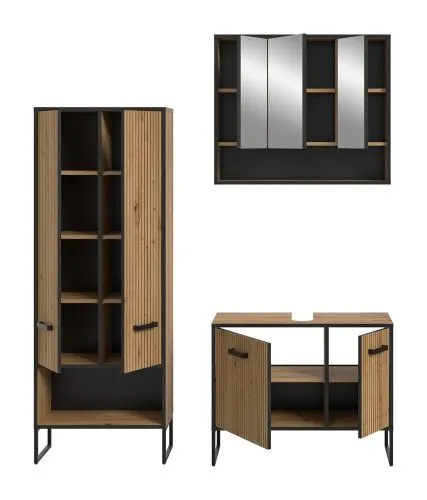 Badezimmer-Set Bagno 3 | Artisan Oak | 3-teilig