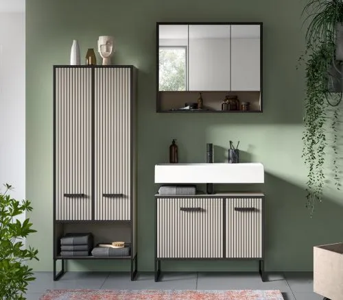 Badezimmer-Set Bagno 3 | Kaschmir | 3-teilig