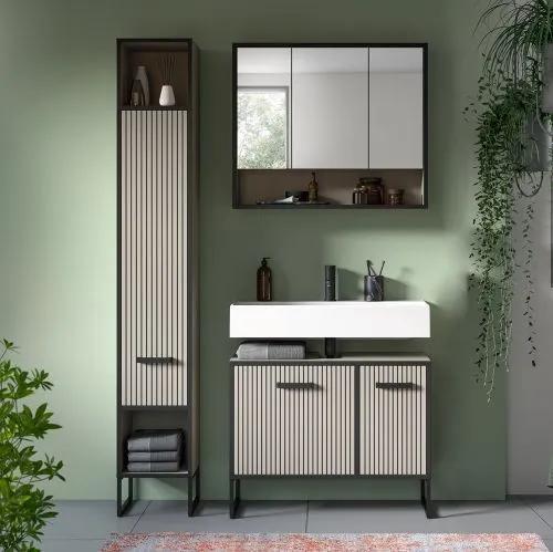 Badezimmer-Set Bagno 4 | Kaschmir | 3-teilig