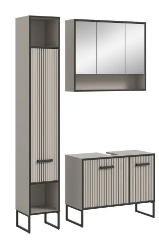 Badezimmer-Set Bagno 4 | Kaschmir | 3-teilig