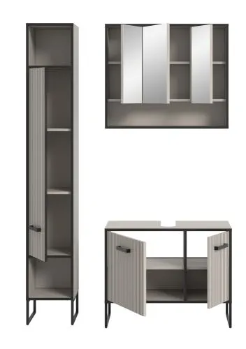 Badezimmer-Set Bagno 4 | Kaschmir | 3-teilig