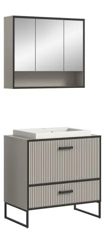 Badezimmer-Set Bagno | Kaschmir | 2-teilig | inkl. Waschbecken