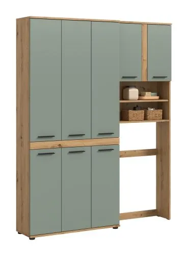 Badezimmer-Set Blake 2 | Salbei / Artisan Eiche | 2-teilig