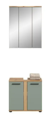 Badezimmer-Set Blake | Salbei / Artisan Eiche | 2-teilig