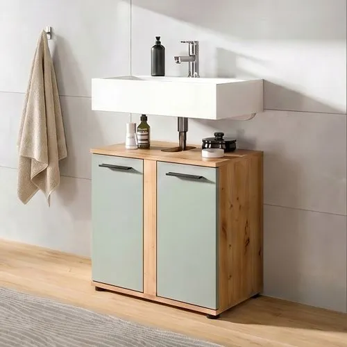 Badezimmer-Set Blake | Salbei / Artisan Eiche | 3-teilig