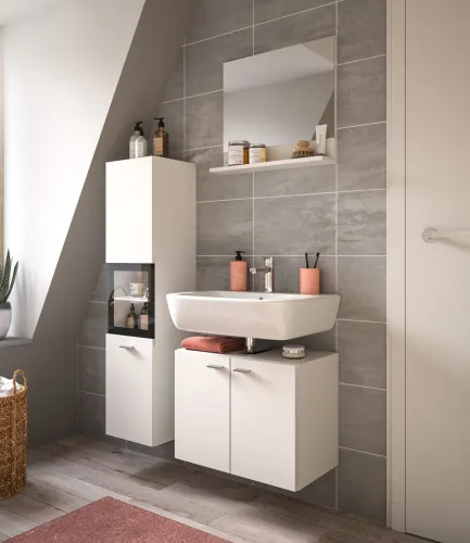 Badezimmer Set Boston 2 | 3-teilig | weiß