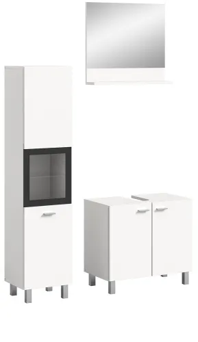 Badezimmer Set Boston 2 | 3-teilig | weiß