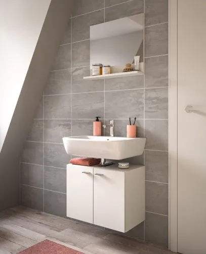 Badezimmer Set Boston | 2-teilig | weiß