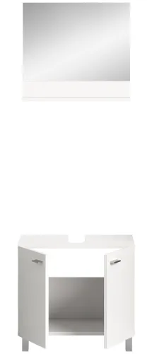 Badezimmer Set Boston | 2-teilig | weiß | ohne Aufsatzleuchte