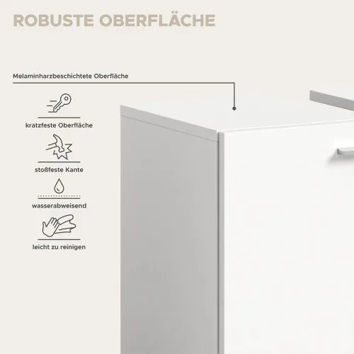 Badezimmer Set Boston 3 | 4-teilig | weiß