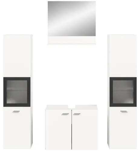 Badezimmer Set Boston 4 | 4-teilig | weiß