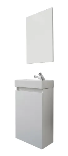 Badezimmer-Set Champ Bad | inkl. Waschbecken | weiß | 2-teilig