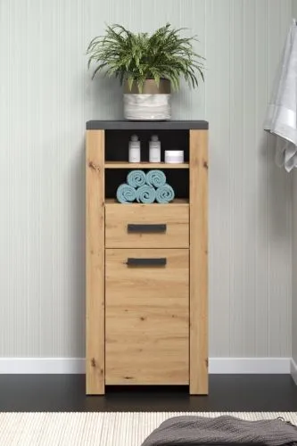 Badezimmer-Set Follow | Artisan Eiche / Matera grau | 4-teilig