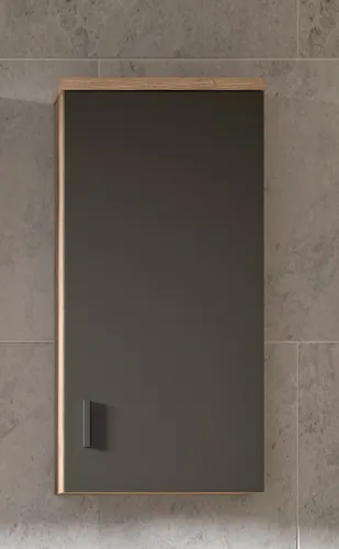 Badezimmer Set Grado | Nox Oak / grau | 3-teilig mit Aufsatzleuchte