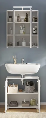 Badezimmer-Set Linus | weiß Hochglanz | 2-teilig